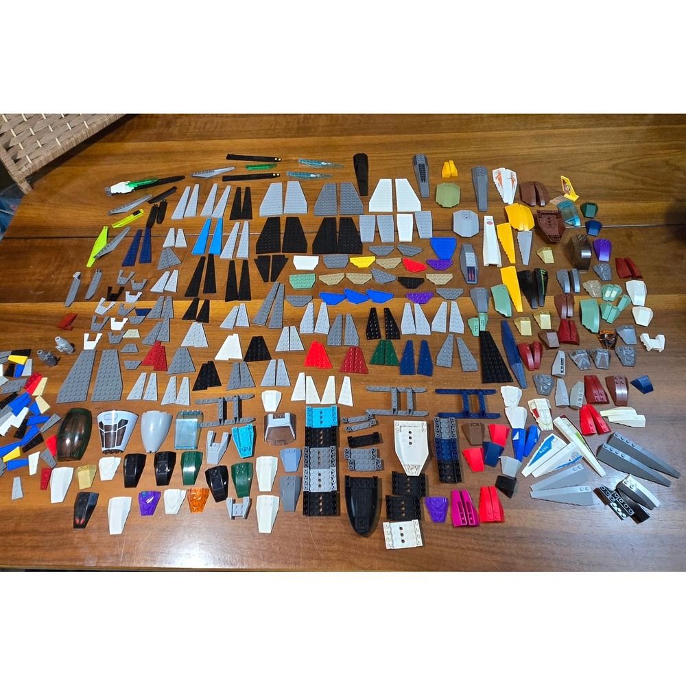 Lego Bulk Lot Wings Wedges Cockpits Windscreens Space Star Wars Vehicle Parts